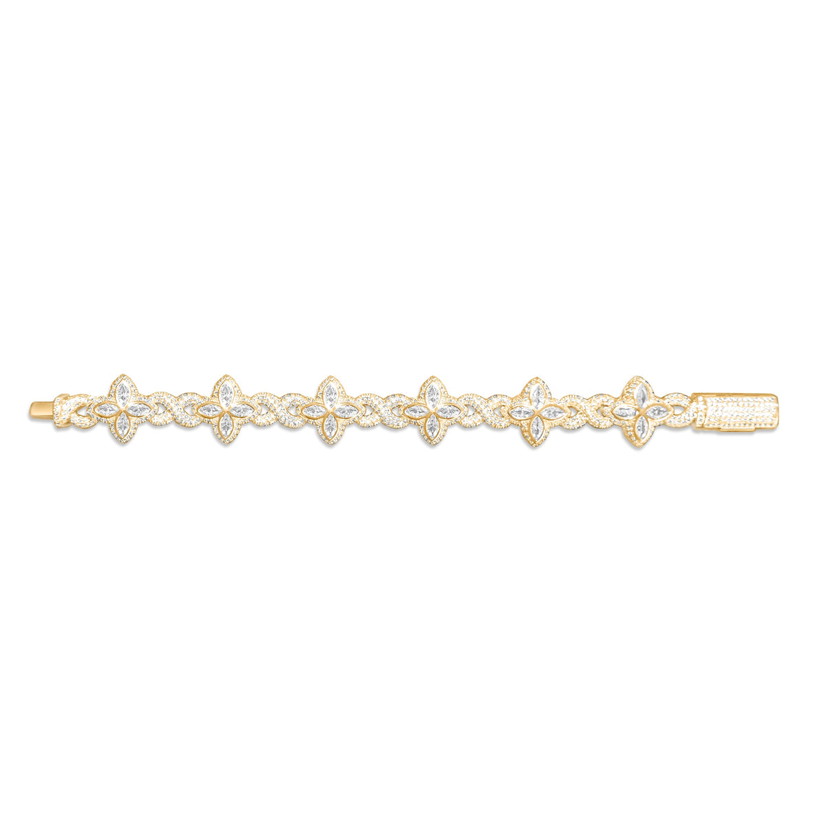 12mm Iced Out Diamond Pointed Bracelet