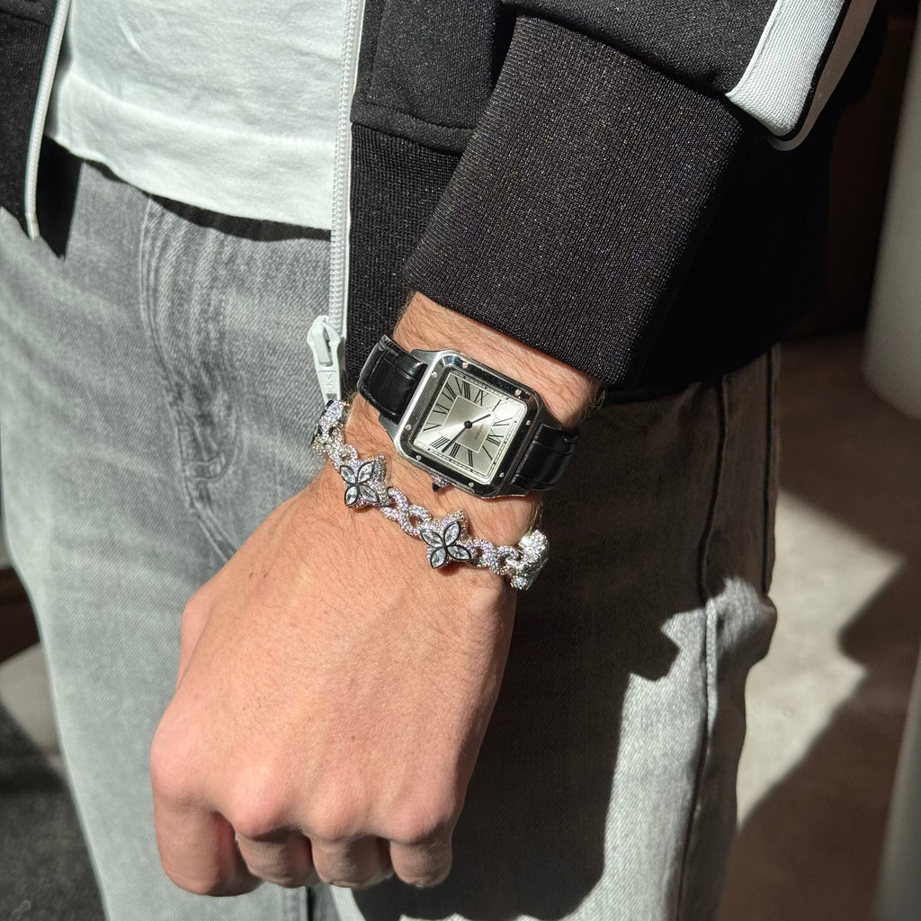 12mm Iced Out Diamond Pointed Bracelet