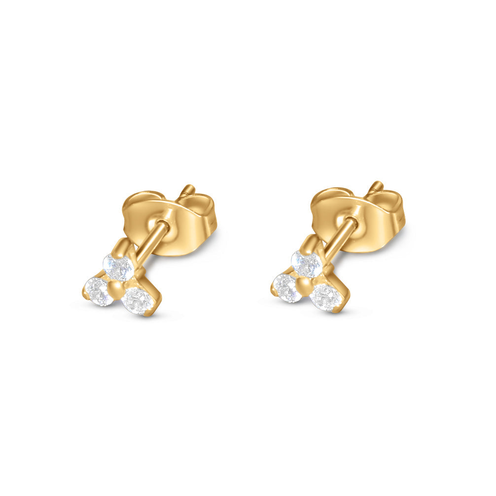 3 Diamond Studs